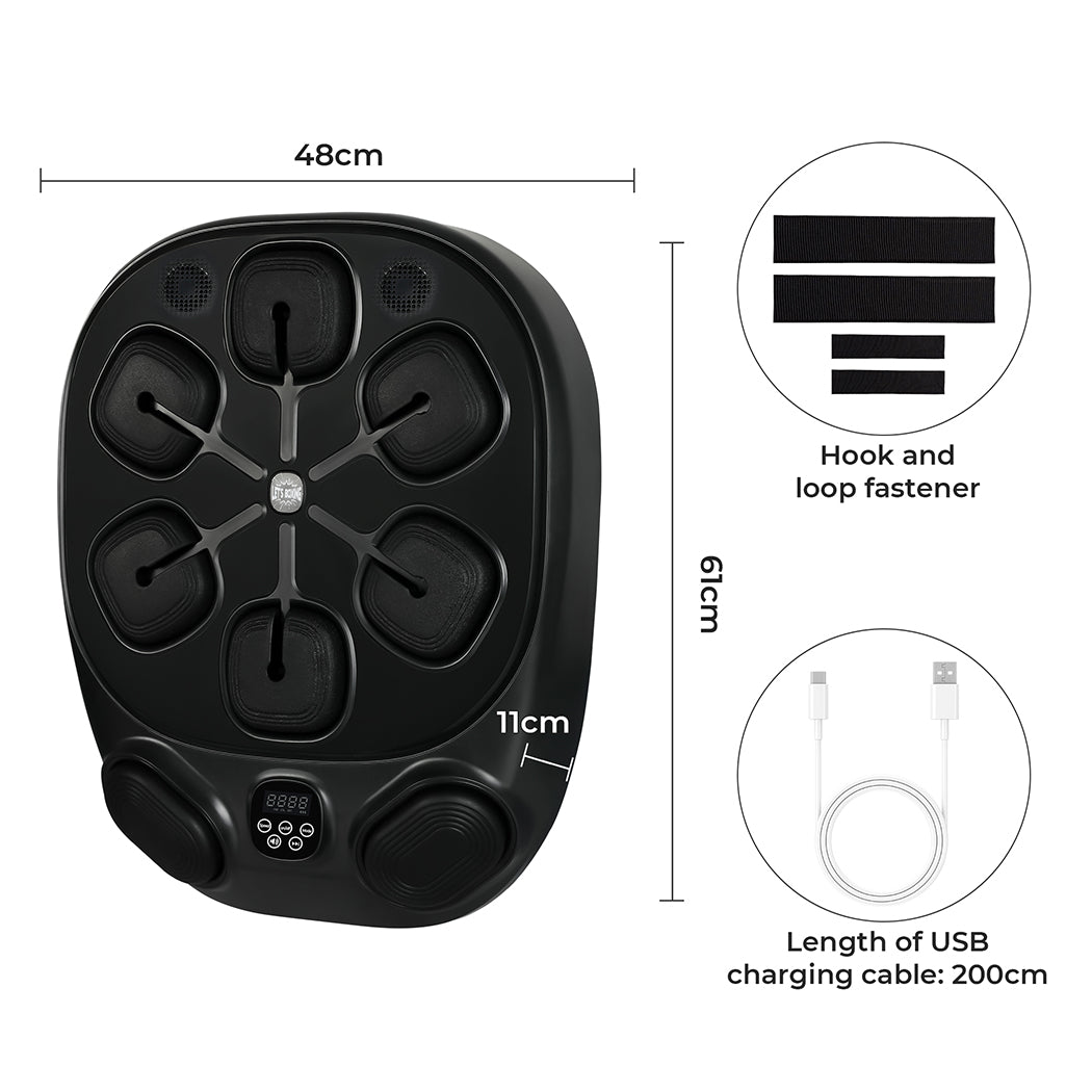 Centra Smart Music Boxing Machine Wall Mounted Black