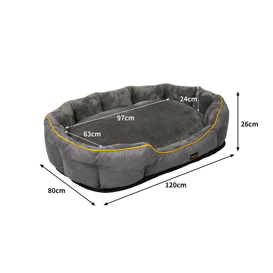 Pawz Electric Pet Heater Bed Heated Xl Grey Large