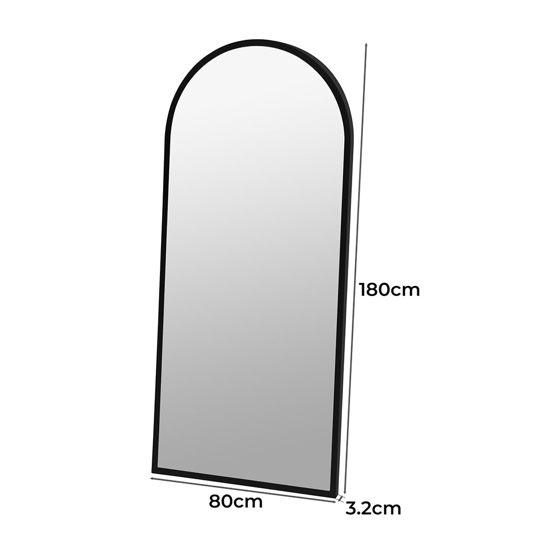 Floor Mirror Full Length Mirrors 1.8M Black