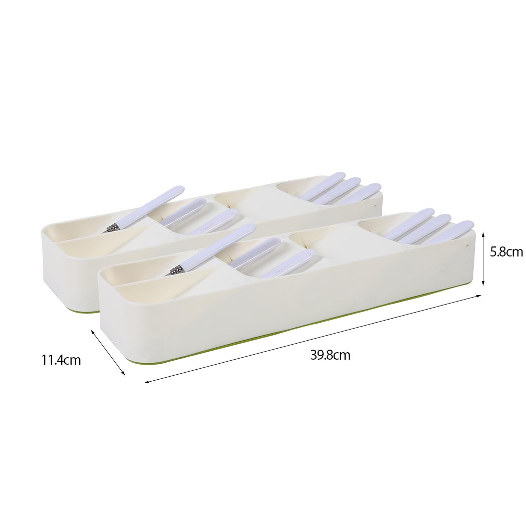 2X Cutlery Organizer Drying Tray For Kitchen Sink Storage Practical Design