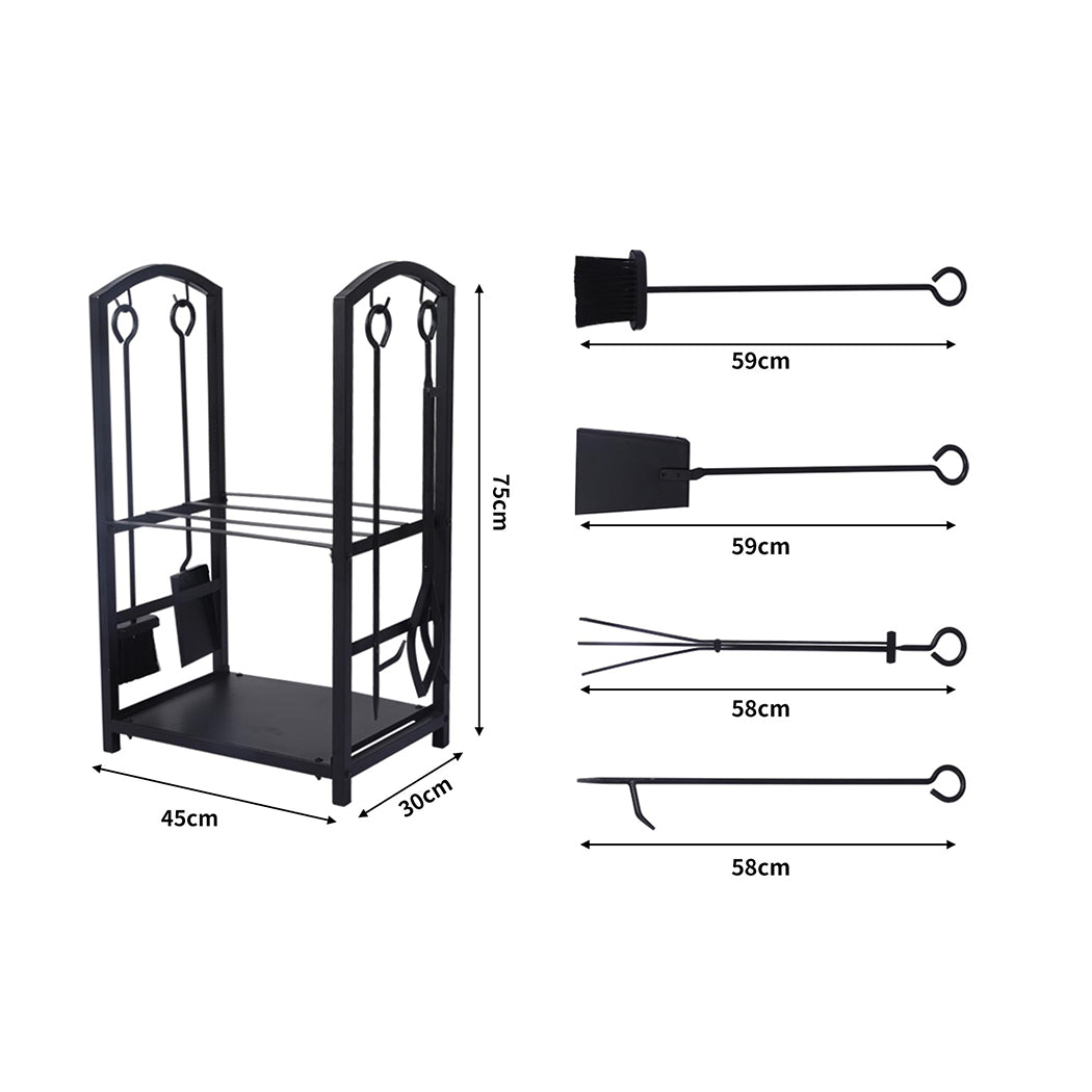 Traderight Firewood Rack 4 Fireplace