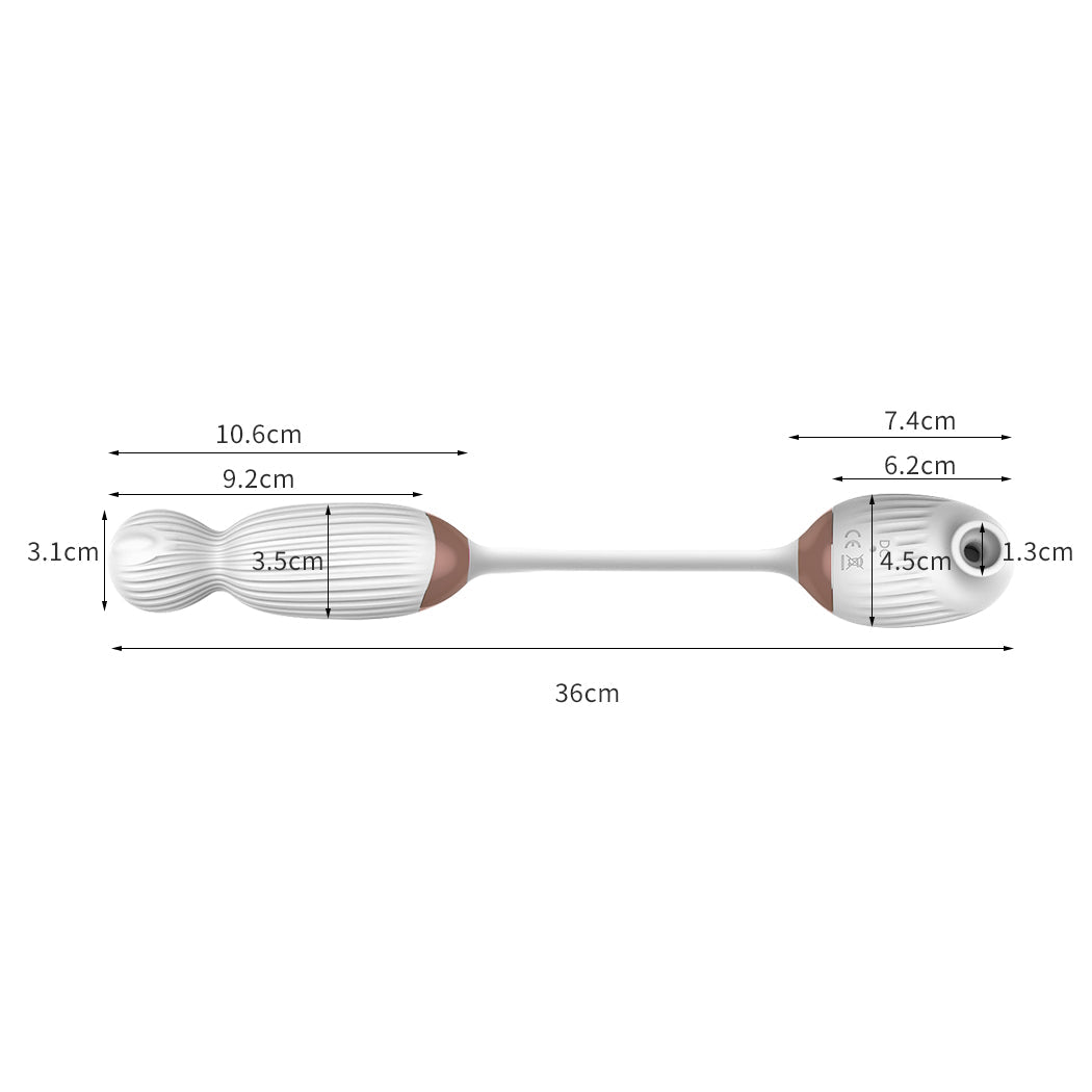 Vibrator Masturbator Sucking Rotation White