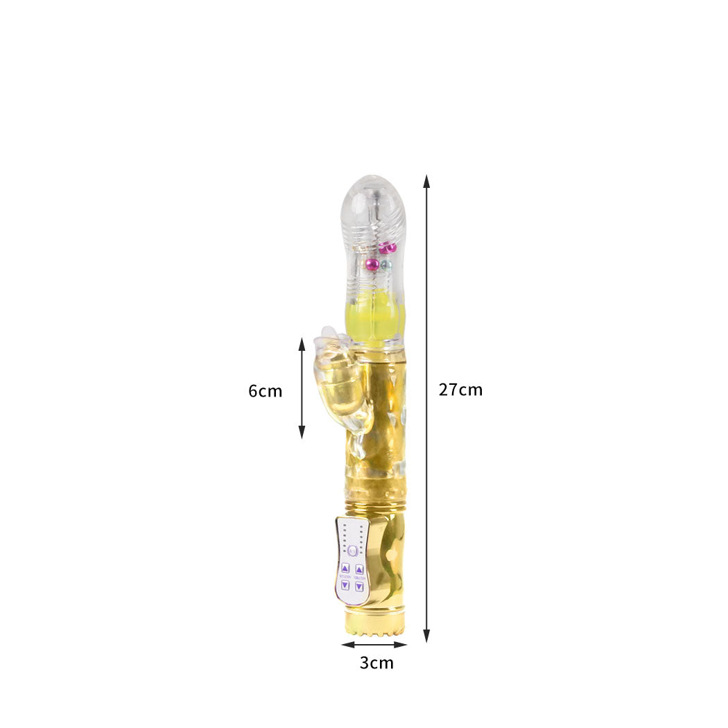 Urway Rabbit Vibrator Masturbator Thrusting Gold