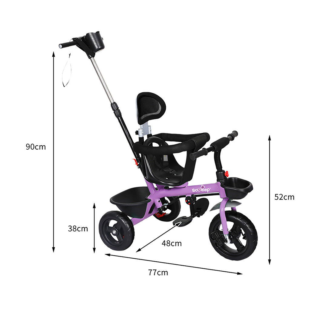 Bopeep Kids Tricycle Ride On Trike Toddler Purple