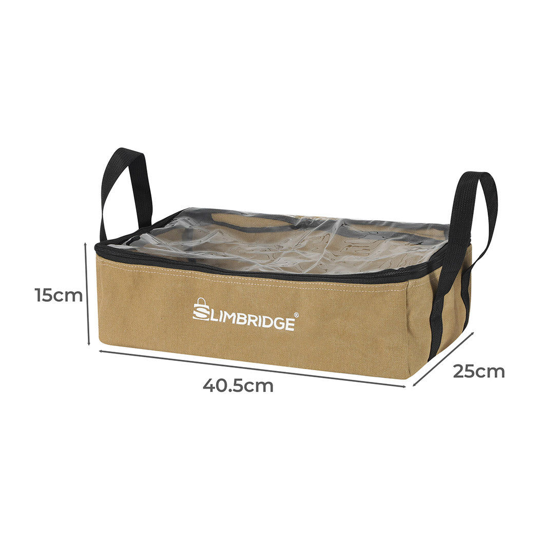 Slimbridge 3Pcs Camping Canvas Storage Khaki
