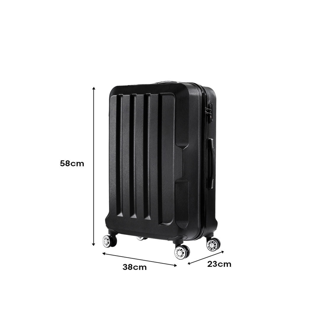 Slimbridge 20" Travel Luggage Lightweight Black Inch