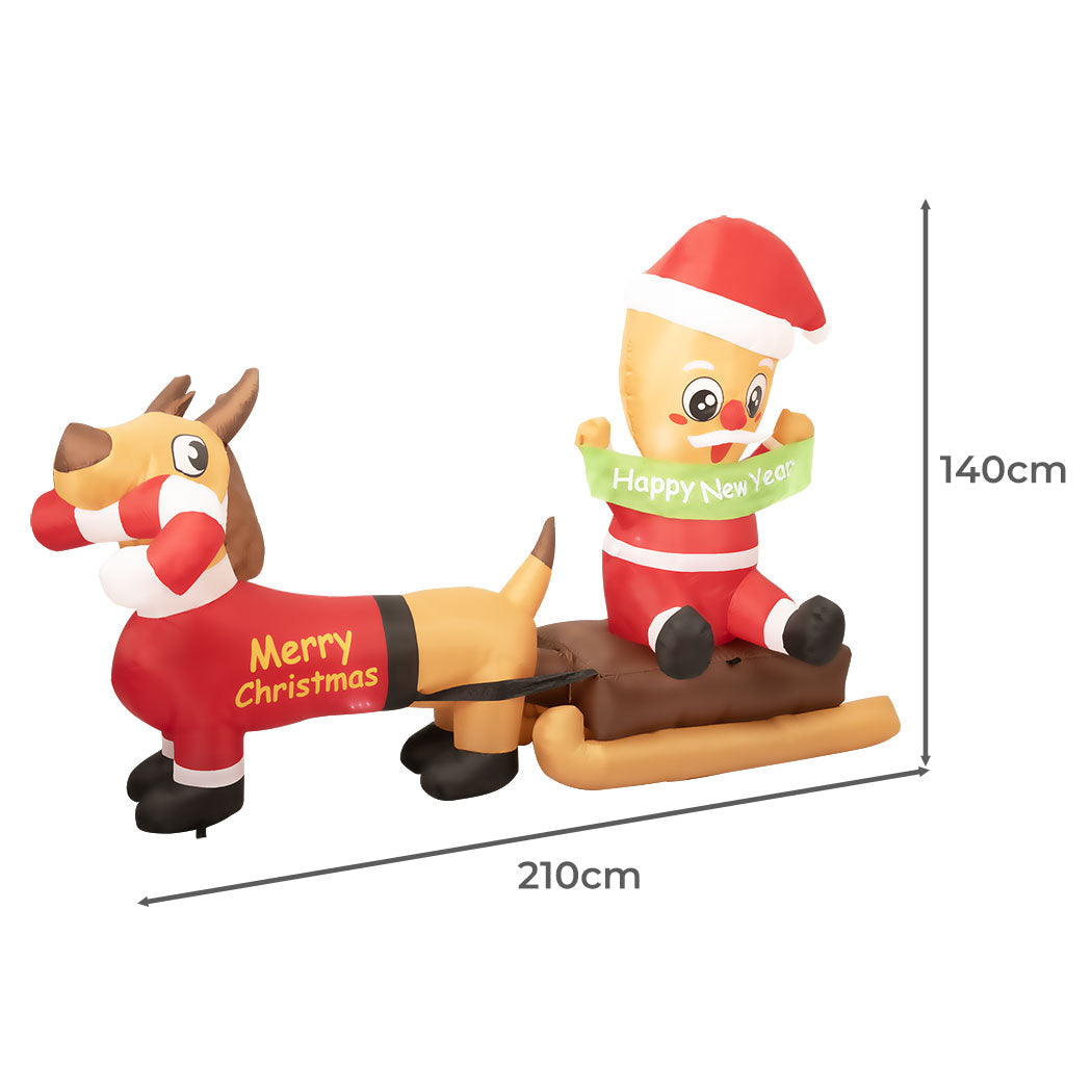 Santaco Christmas Inflatable 2.1M Xmas