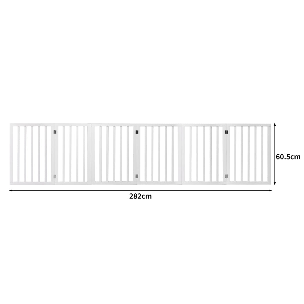 Pawz Pet Gate Dog Fence Safety White 100 Pack