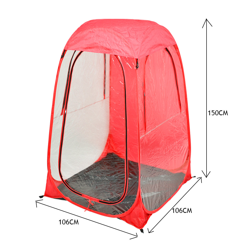 2X Pop Up Tent Camping Weather Red