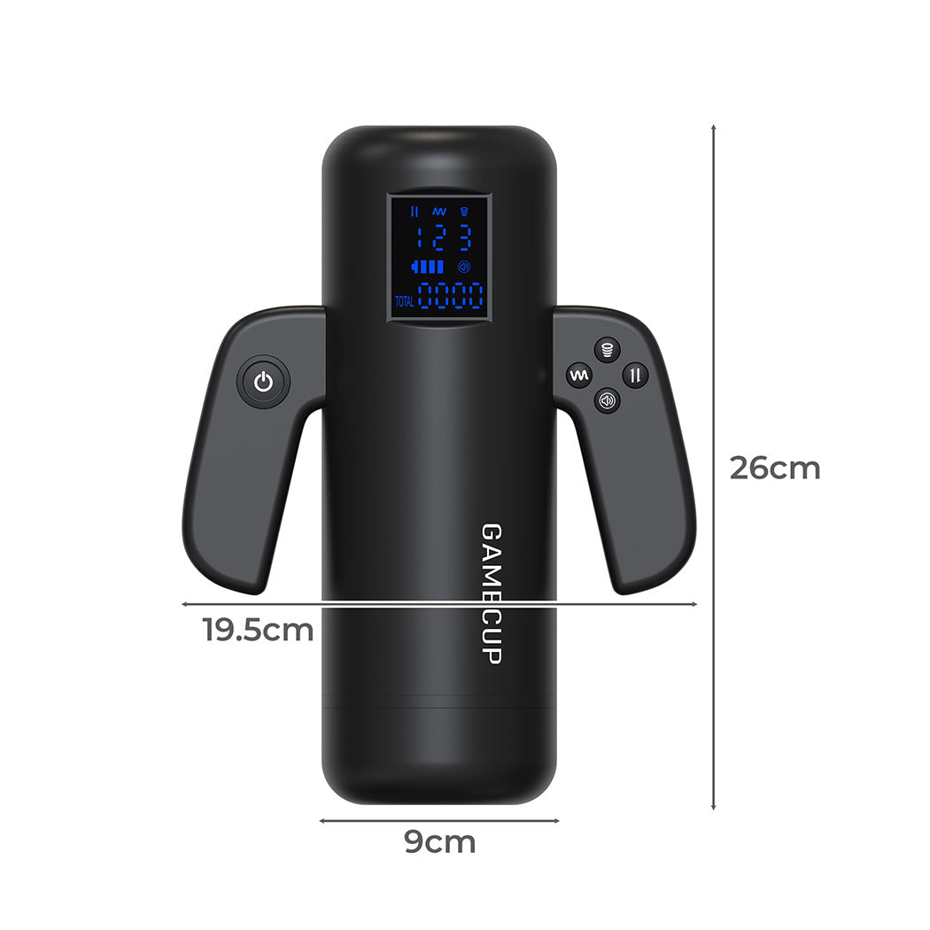 Urway Telescopic Masturbator Masturbation Cup Heating Black