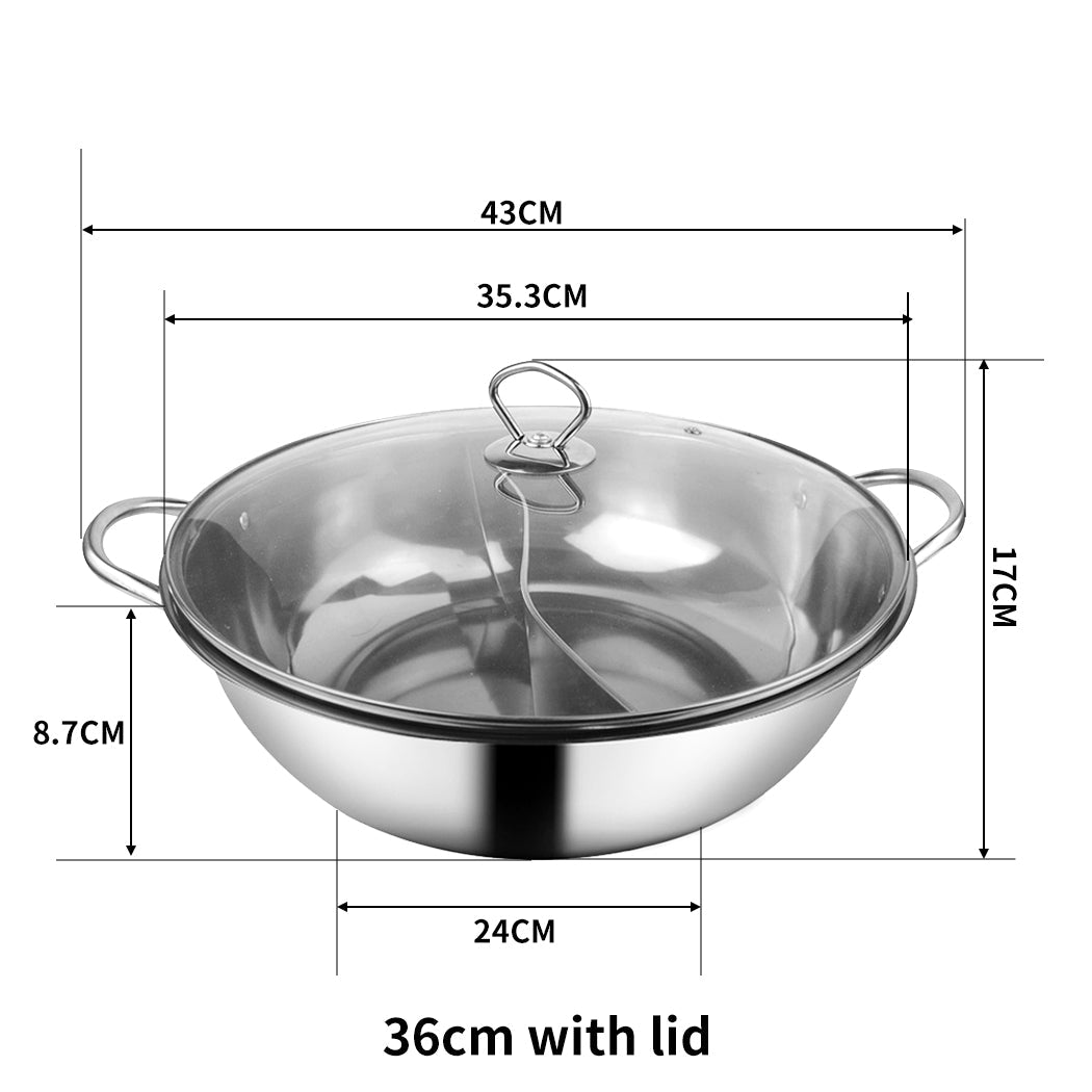 Toque Stainless Steel 36Cm Twin Mandarin