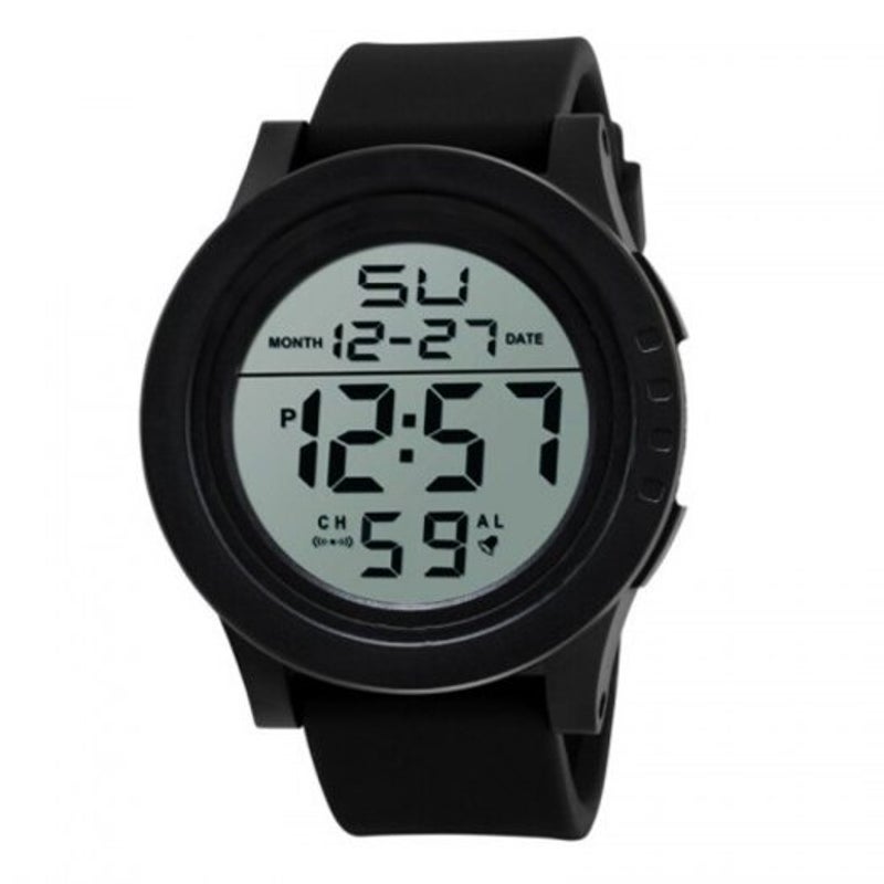 Veile Studios Led Waterproof Digital Quartz Watch Military Sport Men's Black