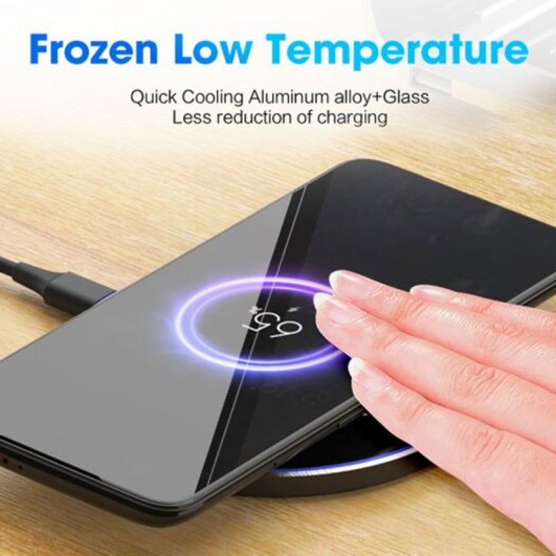 15W Wireless Charger Fast For Phone 10W White Universal
