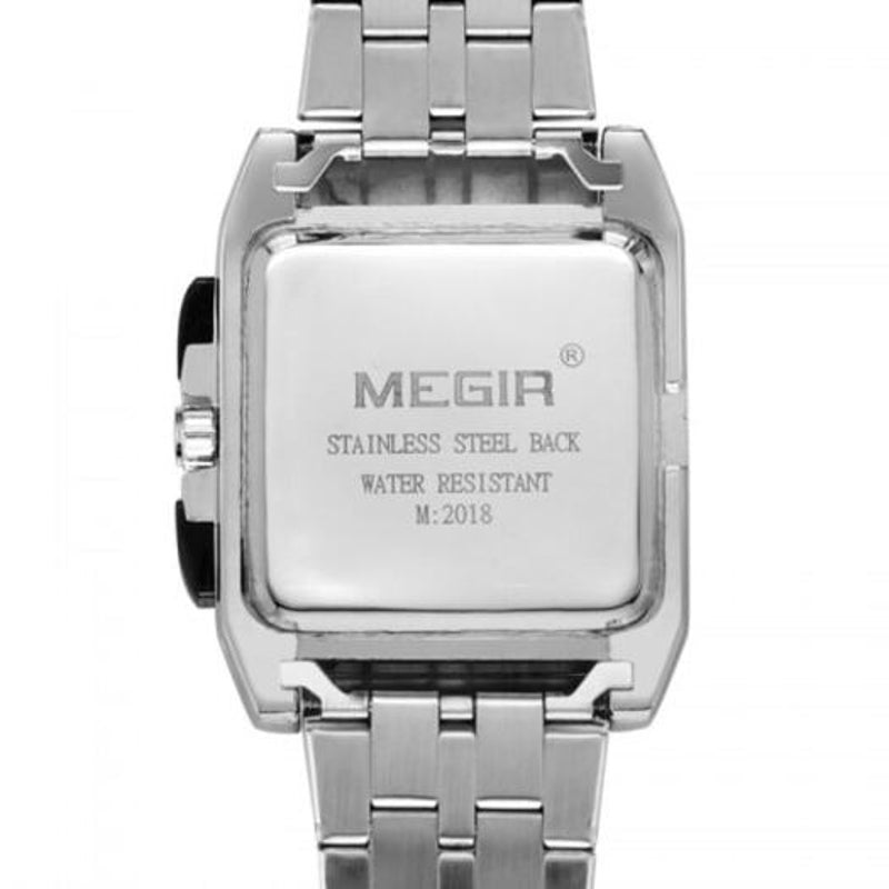Veile Studios 2018 Men's Watch Steel Belt Sports Outdoor Square White