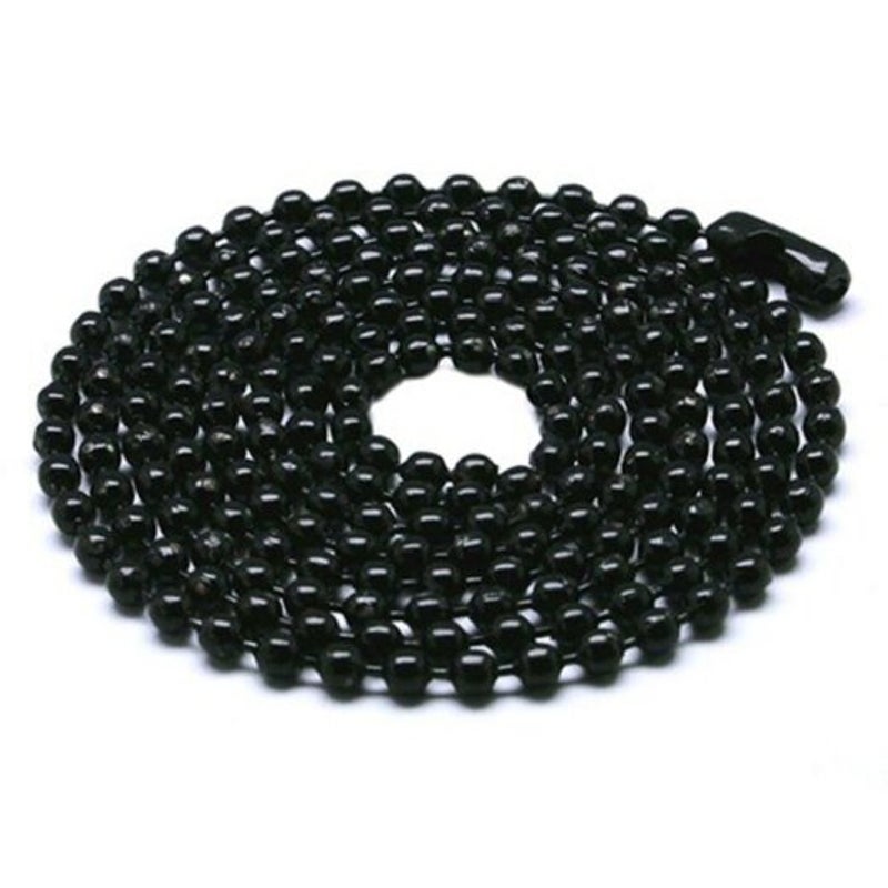 Veile Studios Military Army Style Black 2 Dog Tagss Chain Mens Pendant Necklace