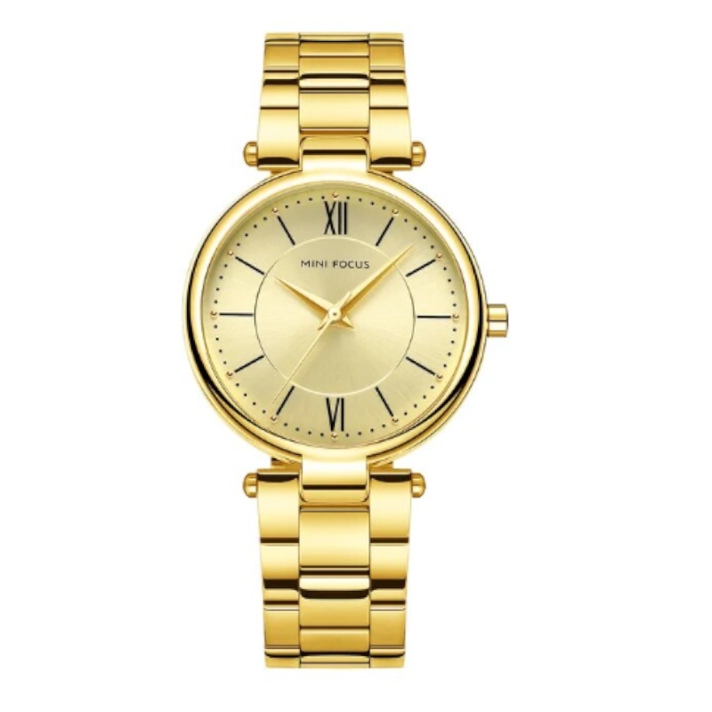 Veile Studios Mini Focus Ladies Quartz Watch Luminous Waterproof Stainless Steel Strap Wristwatch