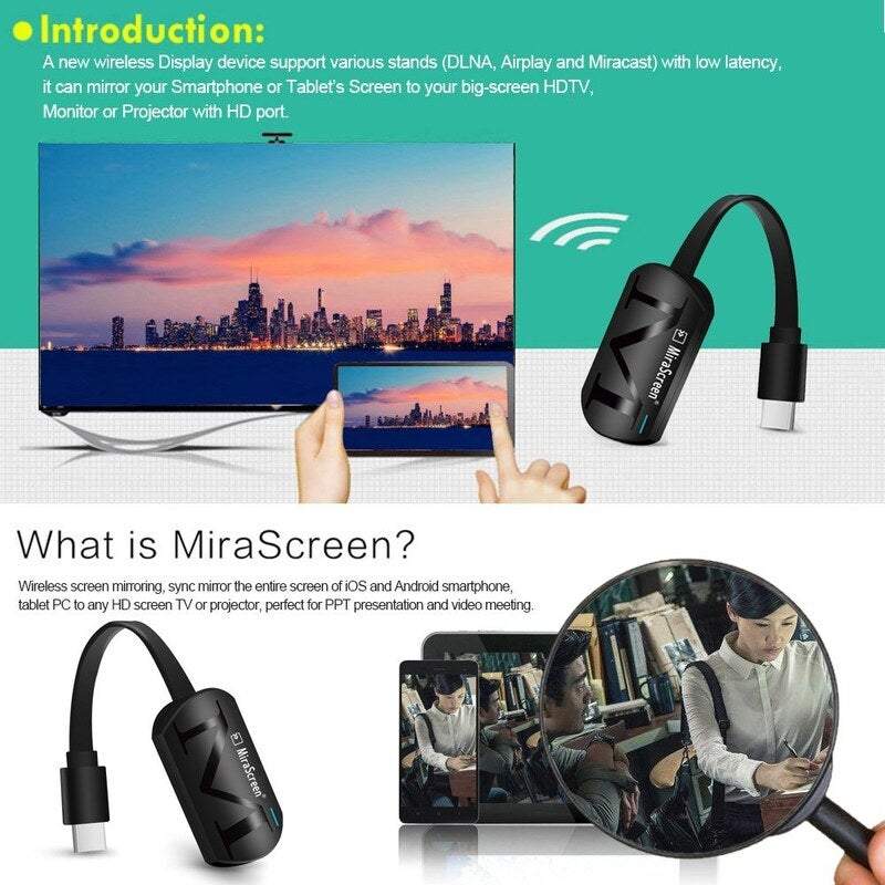 Smart Tv Dongles G4 Wireless Fi Display Receiver 1080P Hd Miracast / Airplay Dlna Mirroring For Android Ios Phone Tablet
