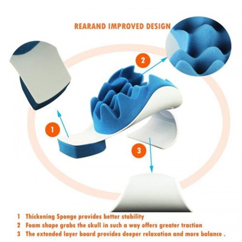 1 Sets of Hod Health & Home Neck Support Relaxer Shoulder Chiropractic Pillow Traction Stretcher Device Cervical Spine