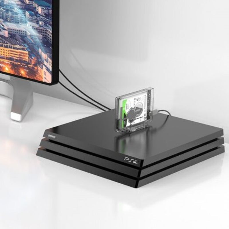2159C3 2.5 Inch 10Gbps Hard Drive Enclosure With Holder Transparent