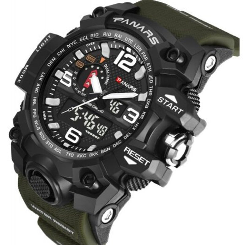 Veile Studios 8202 Outdoor Sports Digital Watch For Man Army Green