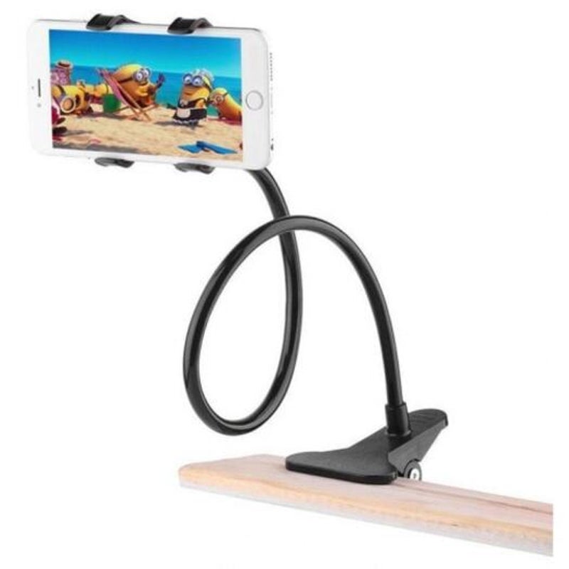 Phone Holder Universal 360 Rotating Flexible Long Arm Lazy Black