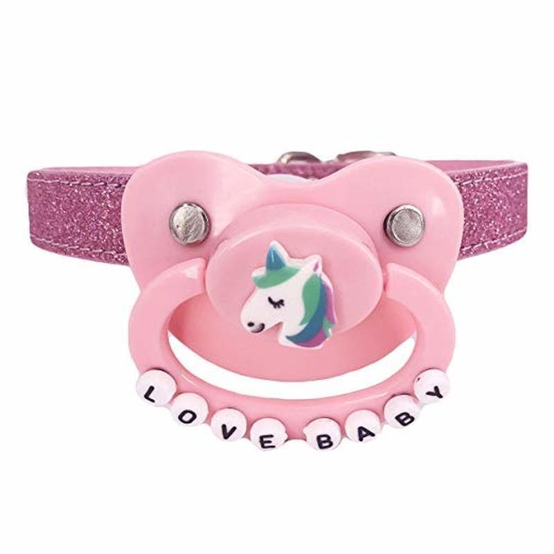 Pink Glitter Pacifier Gag Ddlg Abdl Littles Play
