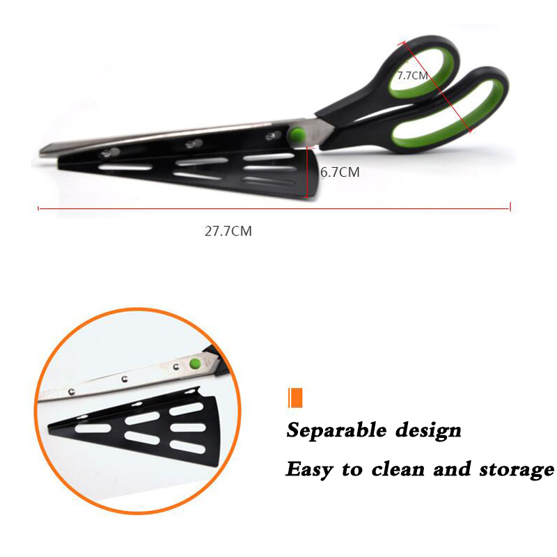 2Pcs Multi Functional Pizza Scissors Knife Bakeware Baking Tools Cutting Stainless Steel Cutter Slicer