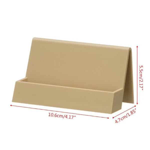 Office Business Name Card Holder Storage Display Stand Rack Desktop Table White