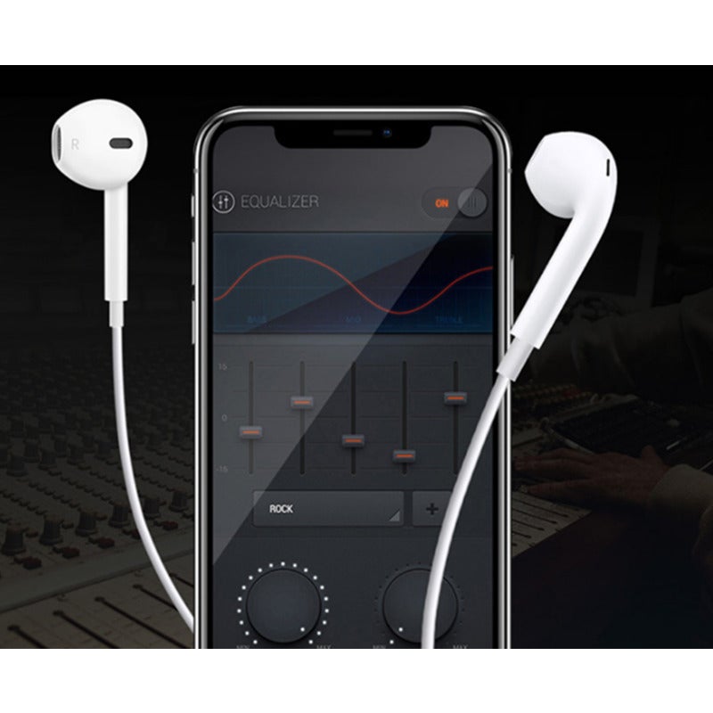 Plug Play Headphones Noise Reduction Earplugs Flat High Quality Wired For Apple 12 Series