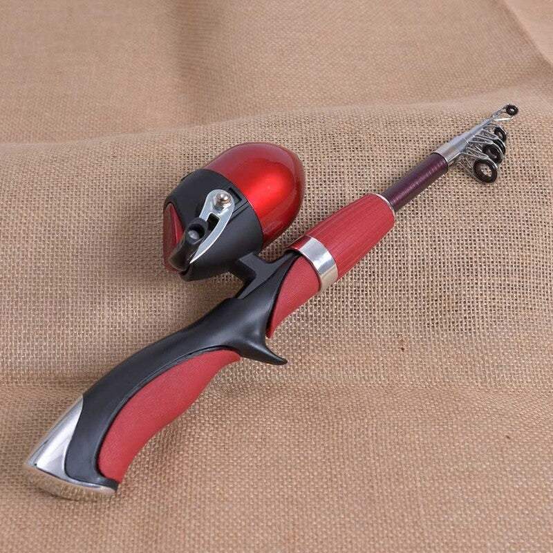 Fishing Reels Portable 1.4M Telescopic Rod And Closed Combo