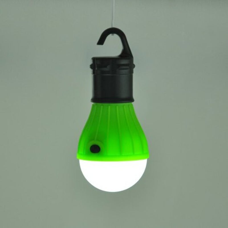 Camping Tent Lamp Light With Hanging Hook Green