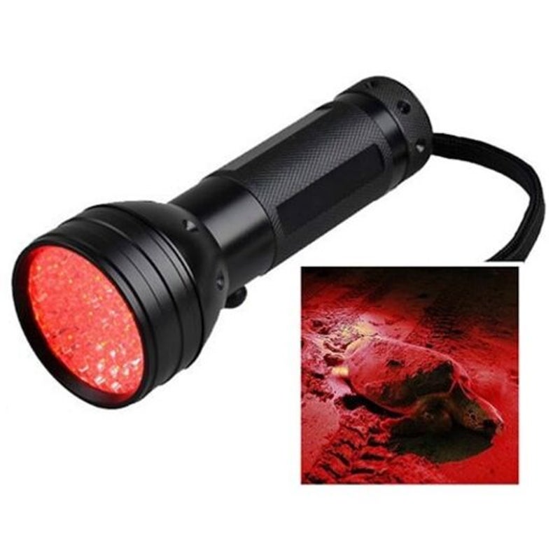Special Red Light Flashlight Signal Lamp Black