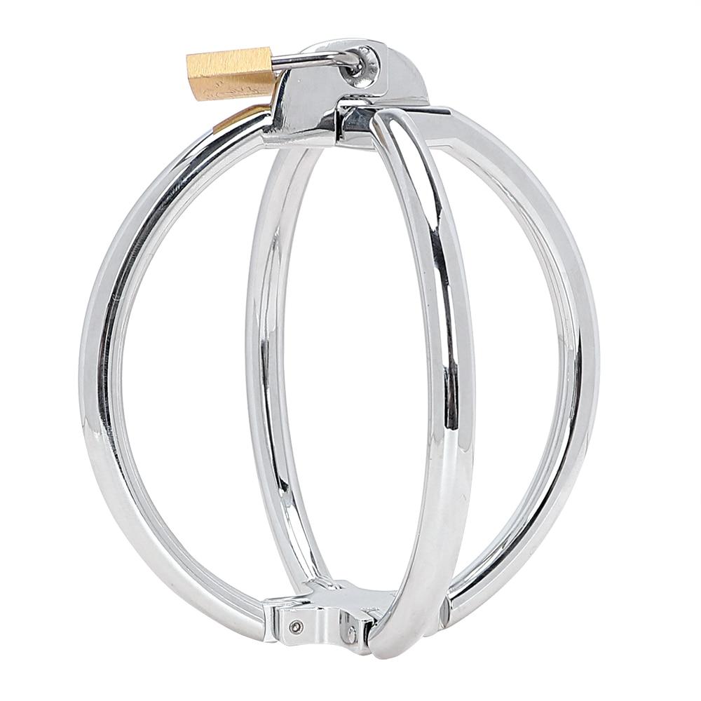 Stainless Steel Cross Wrist Handcuffs Lockable Restraints Bondage Bdsm