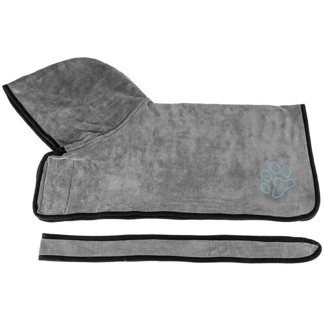 1 Sets of 1 Sets Of Absorbent Microfibre Dog Bath Robe Towel