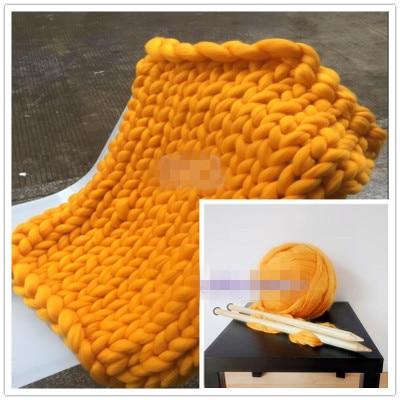 Super Warm Chunky Weave Knitted Blanket