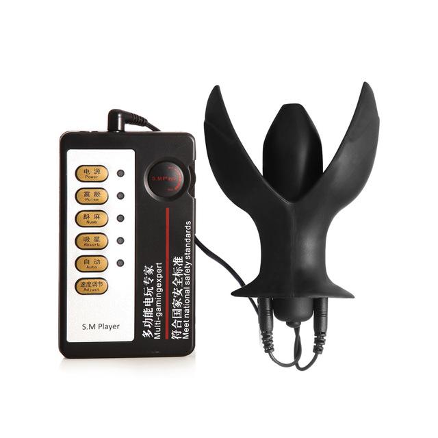 Electro Shock Large Vibrating Butt Plug Anal Dilator Vibrator Bdsm