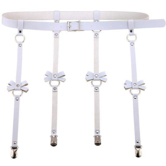 Vegan Leather Waist Belt Lingerie Women