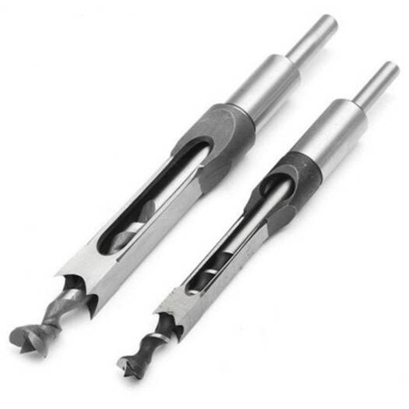 Professional Carpentry Reamer Square Hole Drill Bit Silver 8Mm