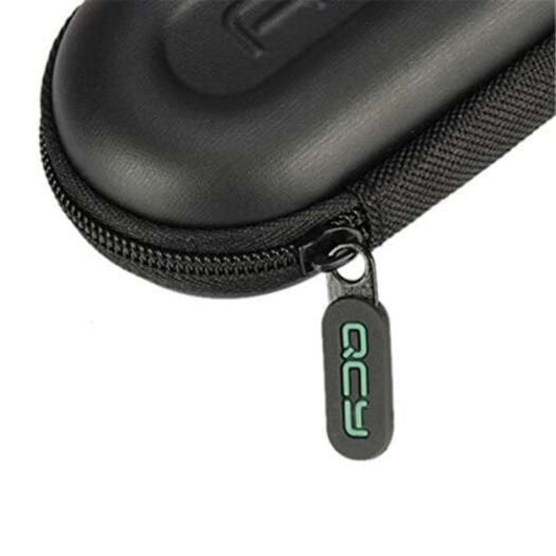 Qcy Storage Bag Headphone Case For Cable Charger Earphone Memory Card Black