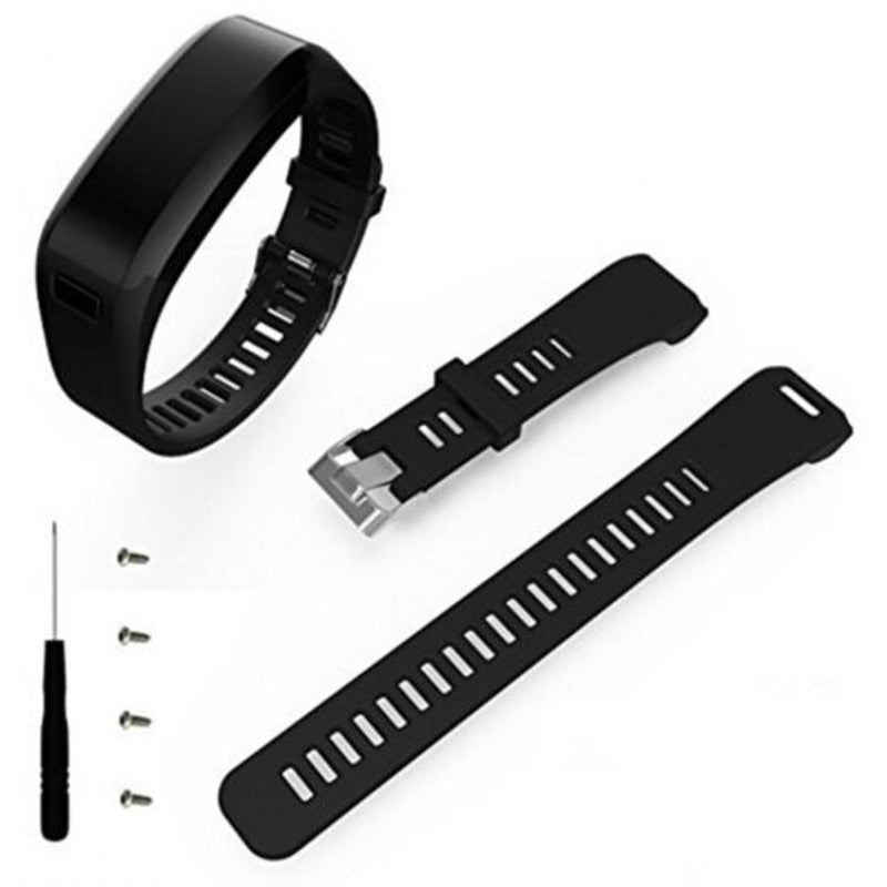 Replacement Wristband Strap Accessory For Garmin Vivosmart Hr Black