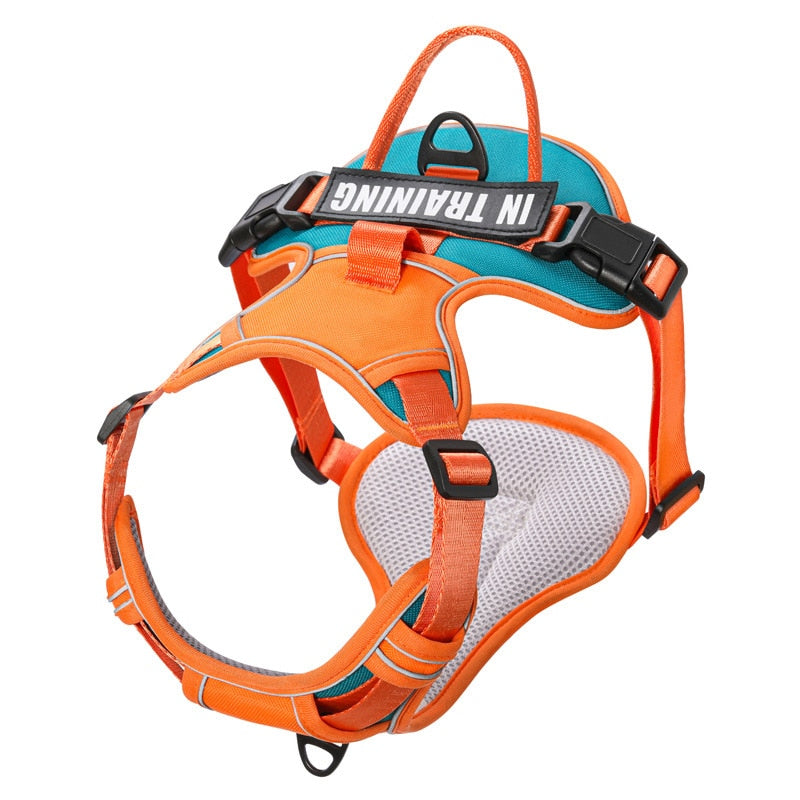 Dog Harness No Pull Outdoor Walking Breathable Reflective Small