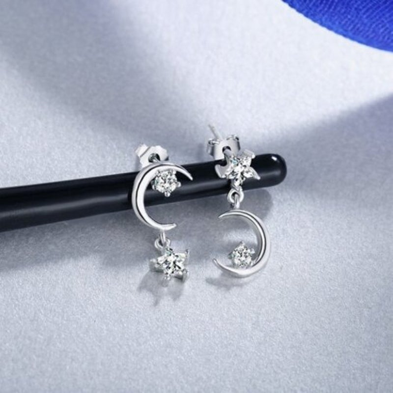 Veile Studios S925 Asymmetrical Earrings Jewelry Women's Silver