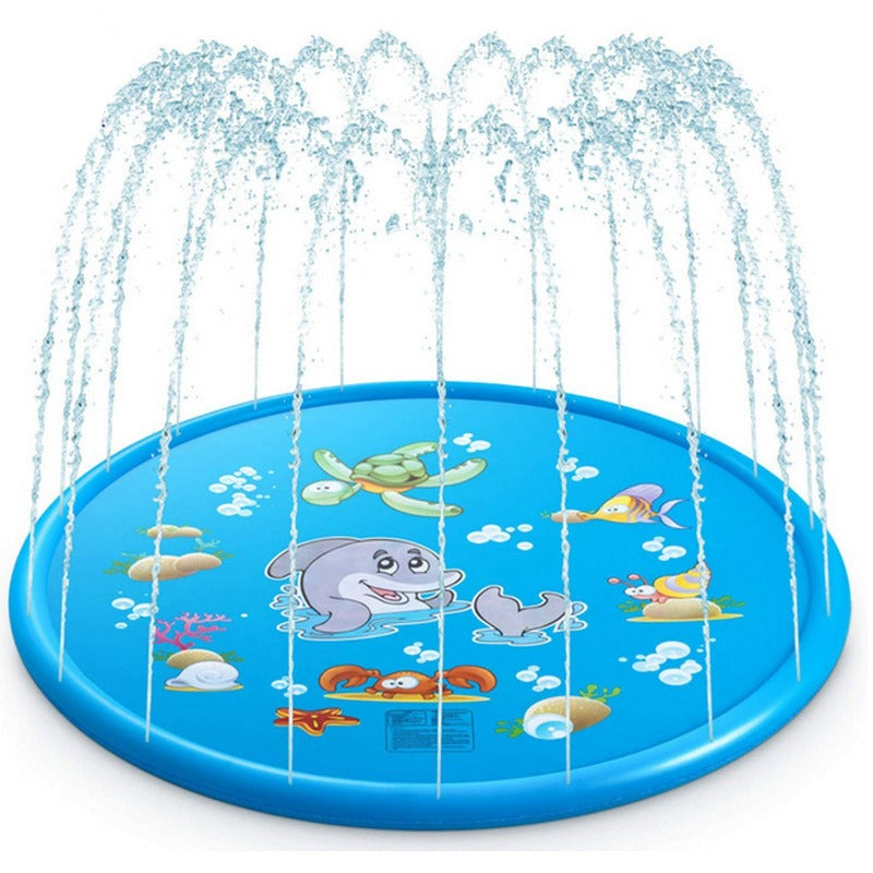 100Cm Inflatable Splash Sprinkler Play Mat Summer Water Toys