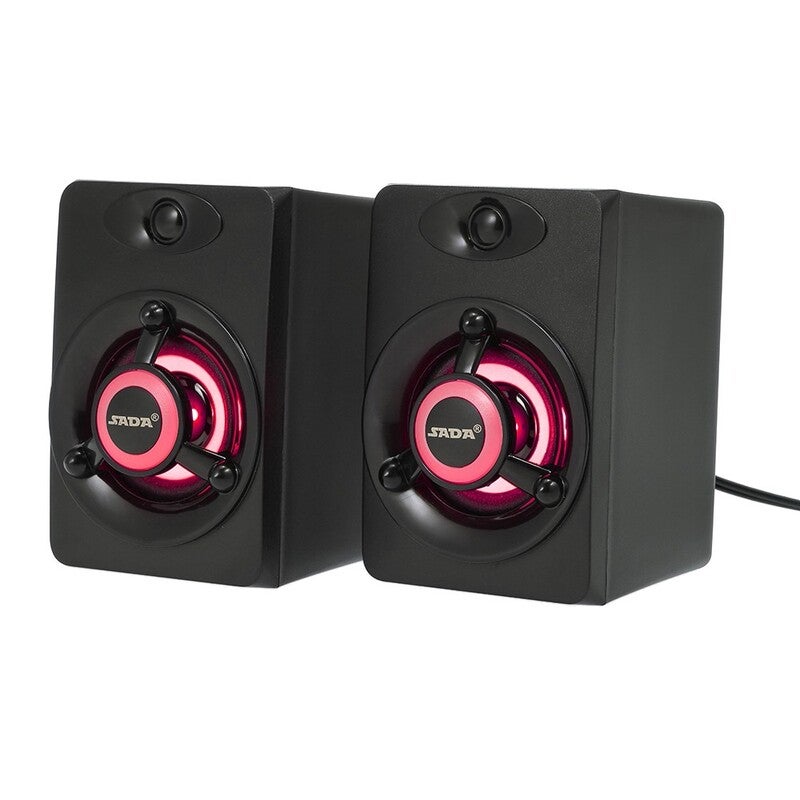 Sada V 118 Usb Wired Led Computer Bass Stereo Music Player Subwoofer Sound Box For Desktop Laptop Notebook Tablet Pc Sma