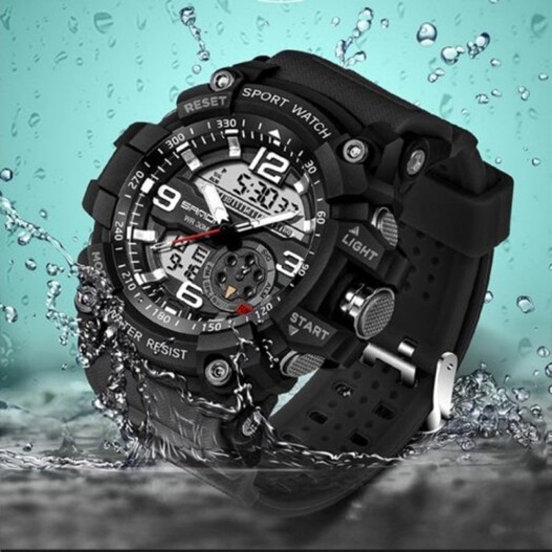 Veile Studios 740 5321 Luminous Double Movement Men Watch Black