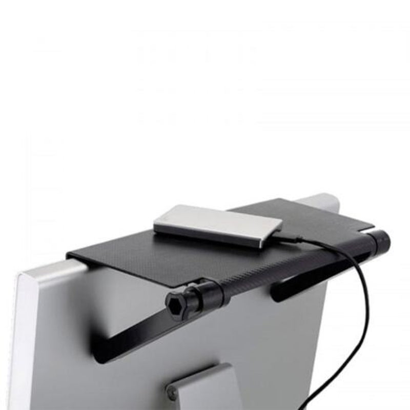 Screen Shelf Computer Monitor Riser Desktop Stand Tv Rack Display Black
