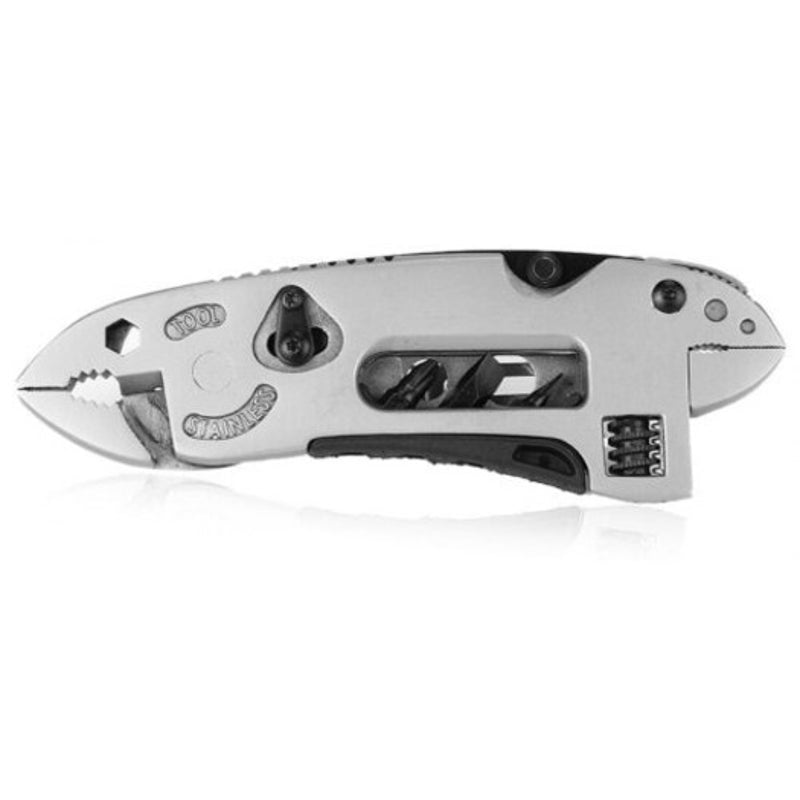 Screwdriver Pliers Camping Survival Multi Tool Knife Gear Tools Silver