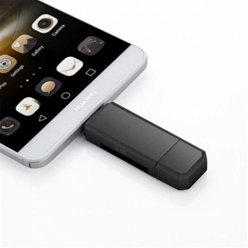 Sd / Micro Card Reader Usb Adapter For Sdxc Sdhc Black