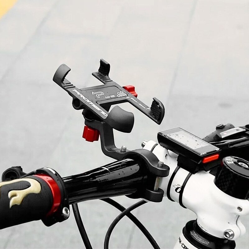 Strong Aluminum Alloy Bike Phone Mount Bicycle Motorcycle Holder Titanium