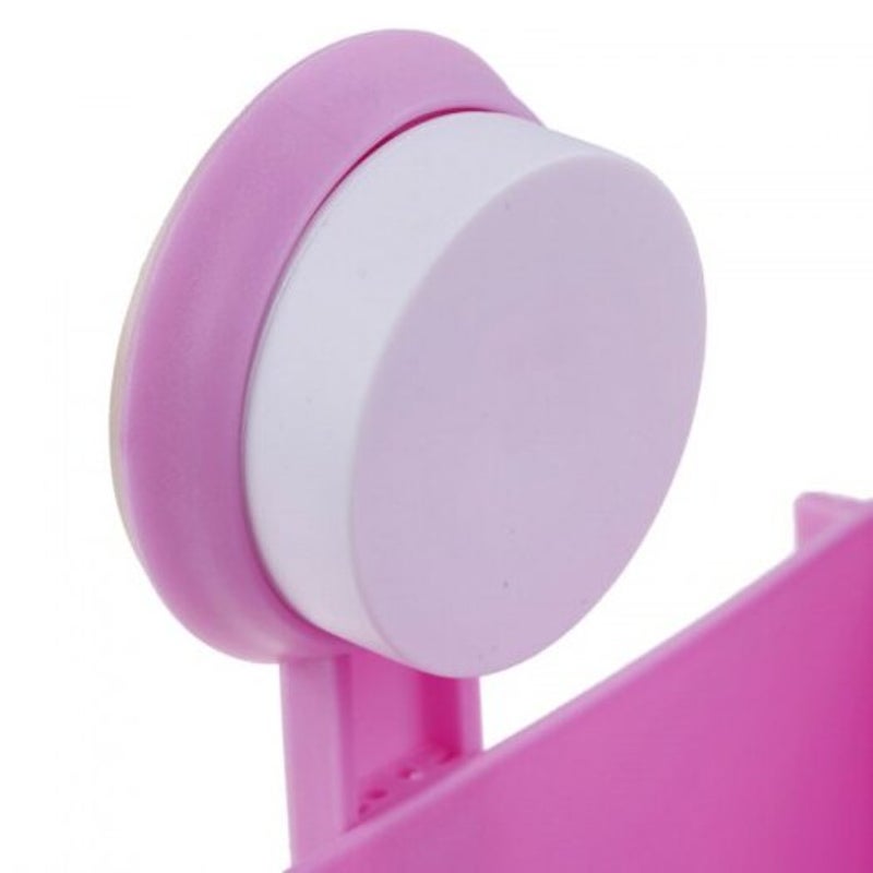 Strong Suction Cup Corner Shelf Washroom Bathroom Tiles Triangle Hanging Rack White